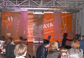 «NAYADA-Tyumen» organized presentation of its glass mobile partition NAYADA-Hufcor G3000 for archit