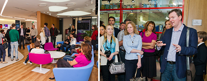 Photo NAYADA and architectural firm UNK project held a press tour of Moscow offices