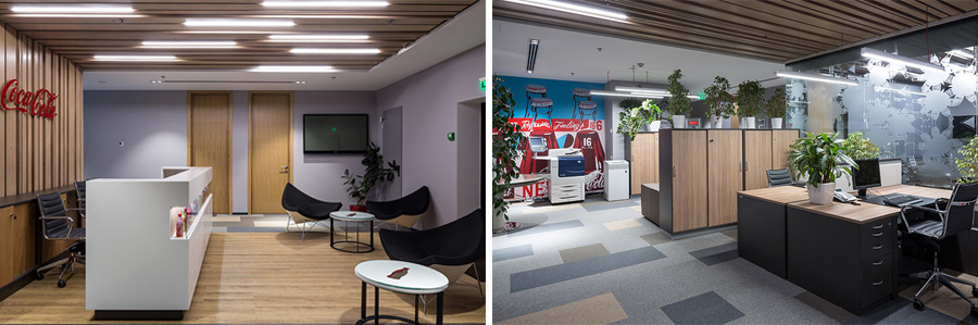 Photo Homelike environment in a modern office space: NAYADA for the Coca-Cola headquarters in Kiev