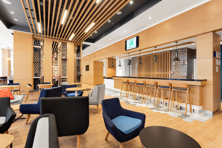 Photo Travel in comfort: NAYADA masters integrated development of public areas at Holiday Inn Express Sheremetyevo hotel