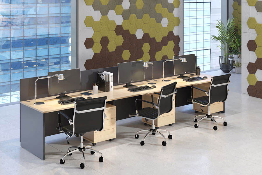 Photo LAVORO PANEL Panel-Support Operative Furniture Collection. PUZZLE Sound Absorbing Decorative Panels