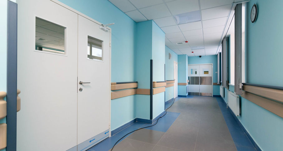 Photo Wall protection system in medical facilities