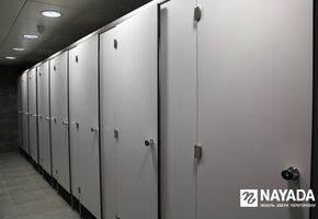 Sanitary partitions in project The international airport 