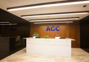 Сladding glass in project The Group of companies AGC