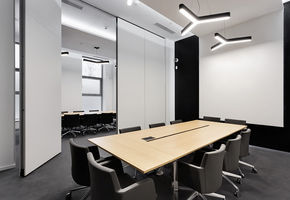 Operable partitions in project The office for a state corporation