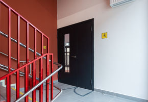 Fire-resistant glazed doors in project Buninsky Residential Complex