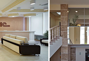 Modern solutions for classical shapes: NAYADA office project for the IT-company 1C