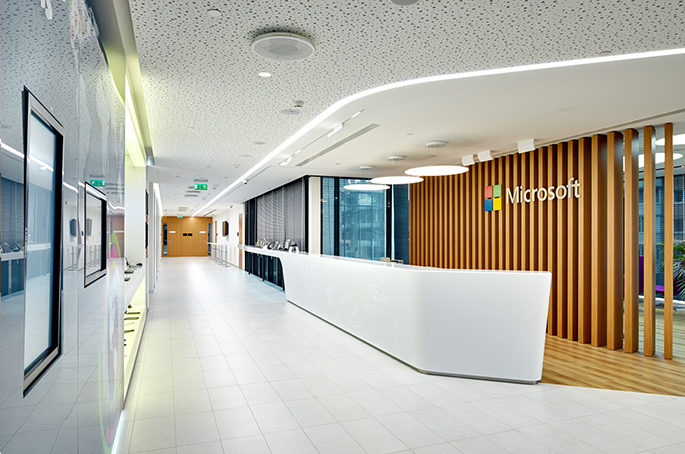 Photo NAYADA solutions used in Microsoft’s new office in Moscow