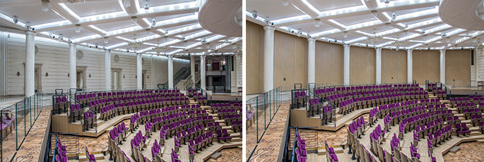 Photo NAYADA-Hufcor Acoustic sliding partitions at the Bolshoi Theater