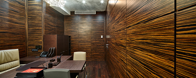 Photo A variety of textures and Materials: NAYADA for a Moscow company’s office