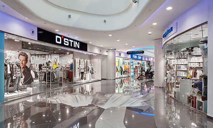 Photo NAYADA created the retail premises in the Vodniy Shopping Center