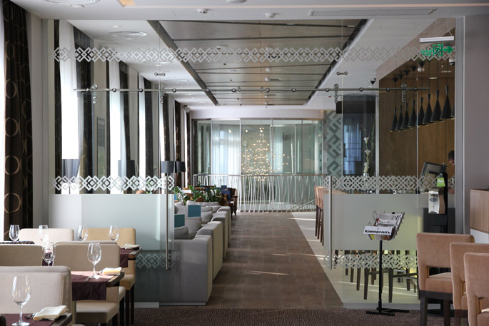 Photo NAYADA creates common areas in the Hilton Garden Inn Hotel in Ufa