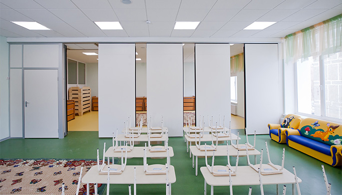 Photo NAYADA-SmartWall transformable partitions in Moscow daycares