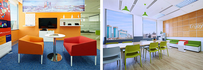 Photo An office project for Microsoft, in which NAYADA participated, received top honors at the Kazakhstan Interior Awards 2015