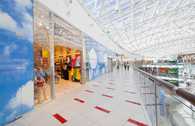 Photo NAYADA solutions used in Europe’s largest shopping and exhibition center – the Aviapark
