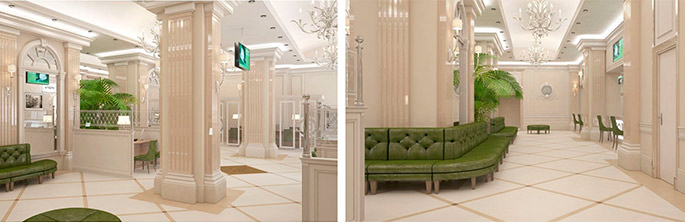 Photo NAYADA partitions and doors in the historic office of Sberbank in St. Petersburg
