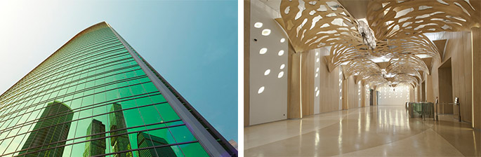 Photo Sun shining through the crowns: NAYADA creates public spaces in the Eurasia Tower