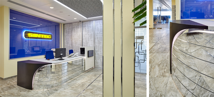 Photo Complex interior solutions by NAYADA in the Sintec Office