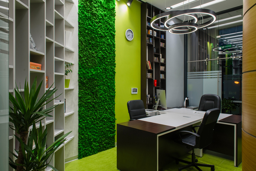 Photo Eco-style and deconstructivism for inspiration: Office for an IT company in Rostov-on-Don