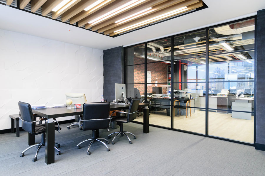 Photo Impressive design of the Quadro production partitions and doors: NAYADA for the Amaks office