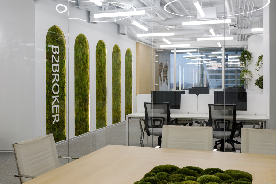 Photo Ultra-modern eco-office: NAYADA's integrated solutions for B2Broker