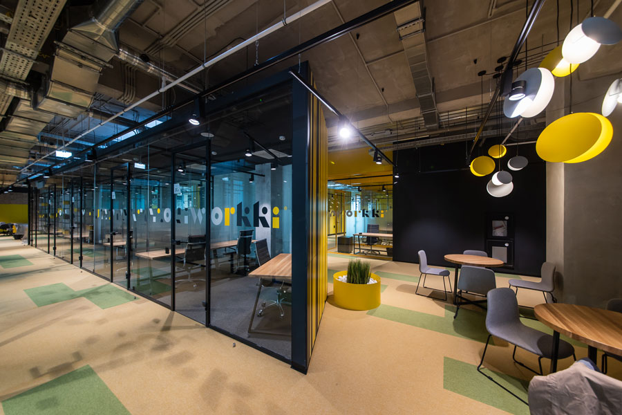 Photo NAYADA Decorated the Biggest Workki Network Co-Working in Moscow