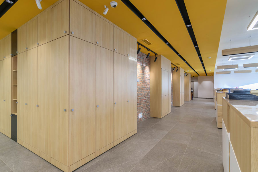 Photo Wood interior solutions: NAYADA for DNK Corporation office