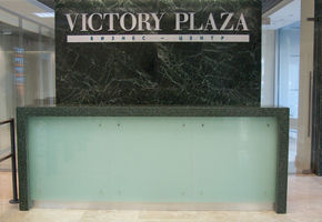Reception counters in project Business Center Victory Plaza