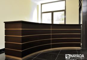 Reception counters in project West Side Estate