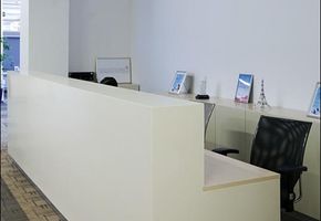 Reception counters in project City Booking & Travel Center