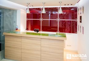 Reception counters in project Nayada Design Collection