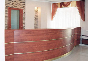 Reception counters in project Health Improvement & Recovery Center of “Tatenergo” Closed Joint-Stock Company