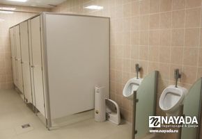 Sanitary partitions in project Market 