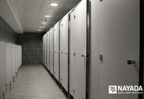 Sanitary partitions in project The international airport 