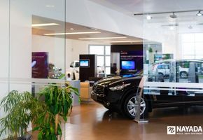 NAYADA-Crystal in project Auto Complex REGINAS – the official dealer of «INFINITI»