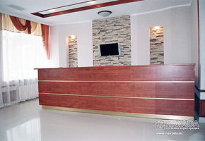 Reception counters in project Health Improvement & Recovery Center of “Tatenergo” Closed Joint-Stock Company