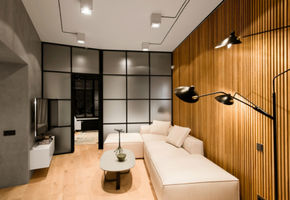 Stationary partitions in project Partitions and doors NAYADA - a popular trend in private interiors