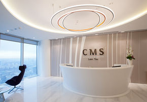 Reception counters in project CMS company office
