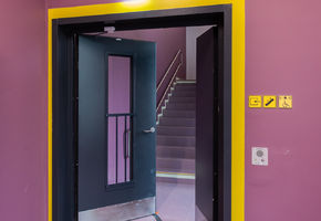 Fire-resistant glazed doors in project Buninsky Residential Complex