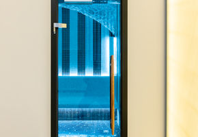All-glass doors in project Apartments of Sofiyskiy Residential Complex
