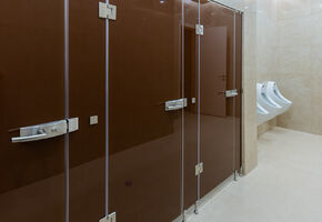 Sanitary partitions in project Сlinical hospital of the Mother and Child