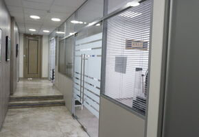All-glass doors in project Перегородки Nayada в офисе Бона Фиде Групп