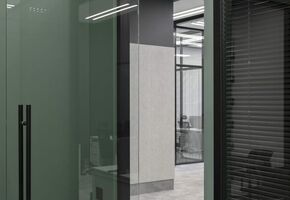 All-glass doors in project Проект Nayada по монтажу офисных перегородок в Торговом доме К.С.М.