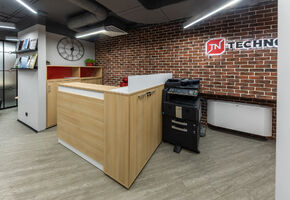Reception counters in project Проект Nayada по установке офисных перегородок и дверей в Технониколь