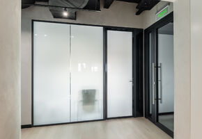 Doors NAYADA-Vitero in project Проект Nayada по установке систем перегородок в офис WAY GROUP